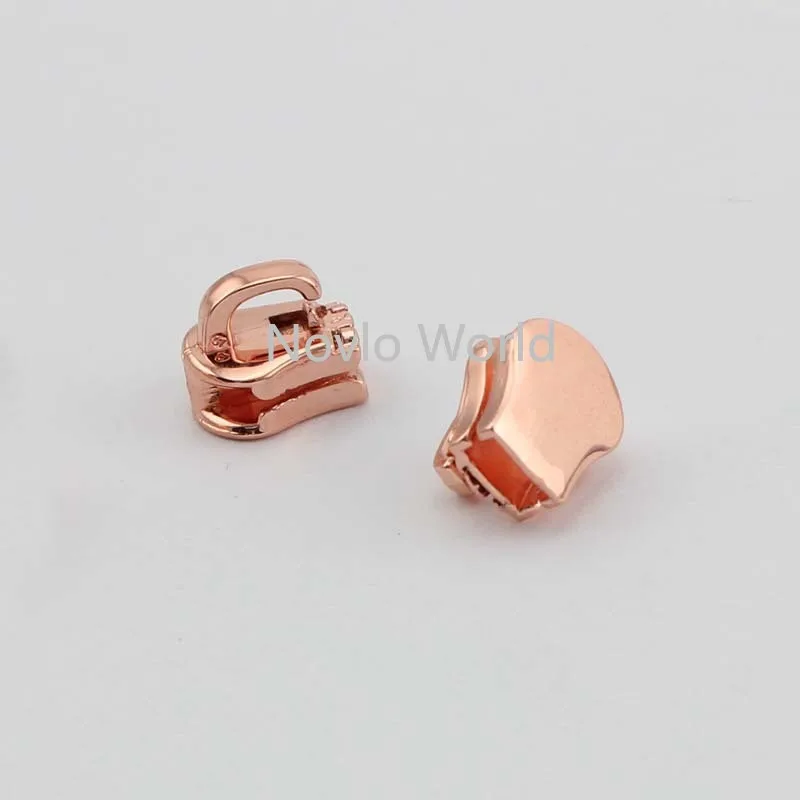 20-100pcs 7 colors 5# metal teeth zip puller rose gold slider handbag rainbow zipper slider diy hardware accessories