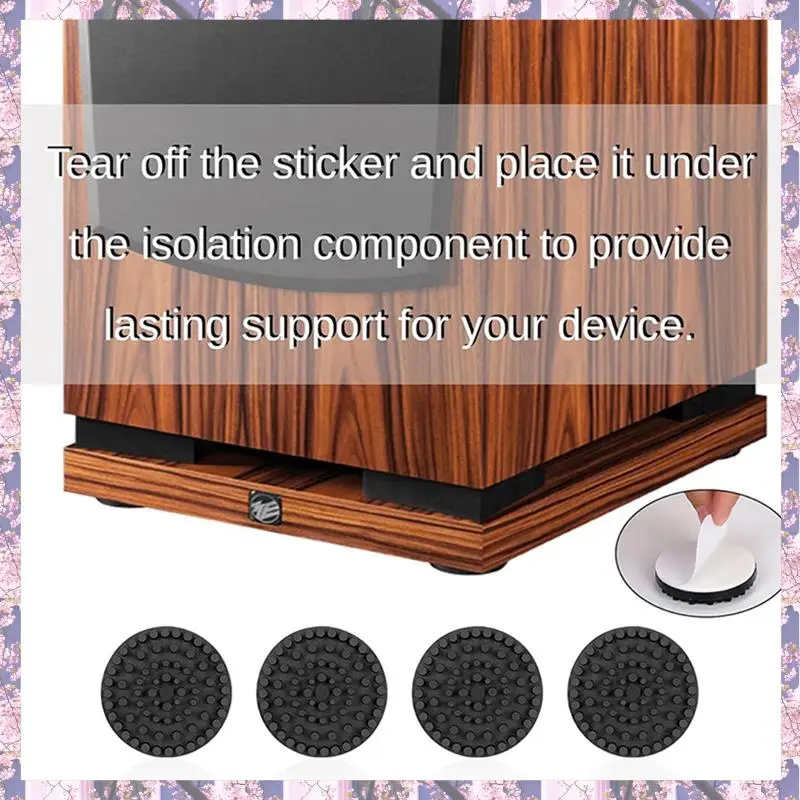 2025 Trend 4 Pack Isolation Feet Stand Foot Mat Shock Absorbe For Audio CD AMP Hifi Subwoofer image 2