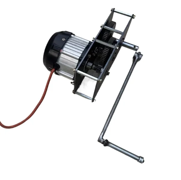 220V 2000W Hand Crank AC Generator 50Hz Brushless NdFeB Generator with Speed-up Gearbox