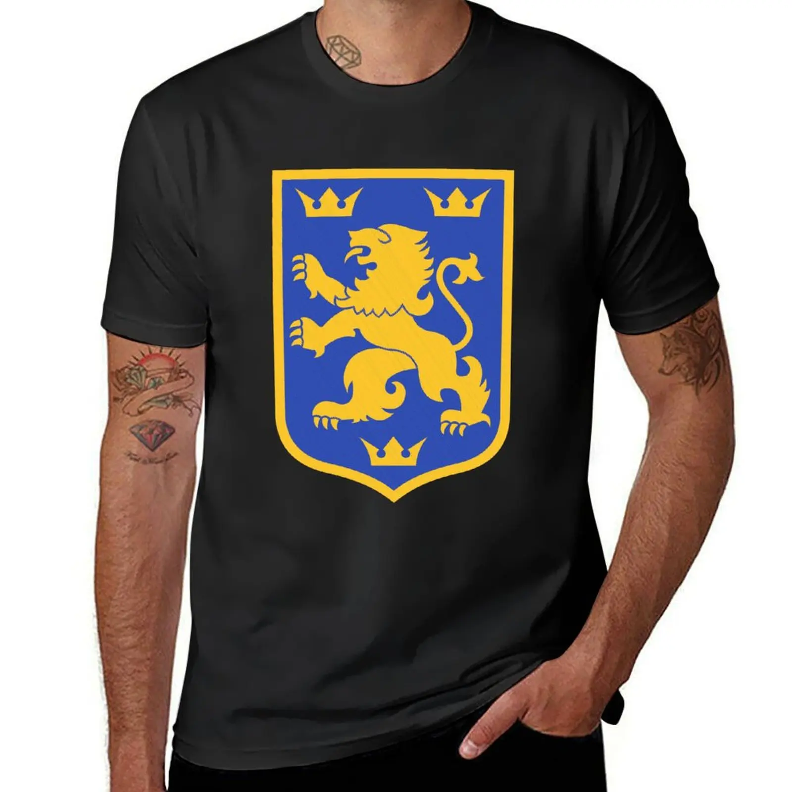 14. Waffen Grenadier Division-1. Galician галичина T-Shirt Grafiken übergroße Hemden Grafik T-Shirts Herren schlichte T-Shirts
