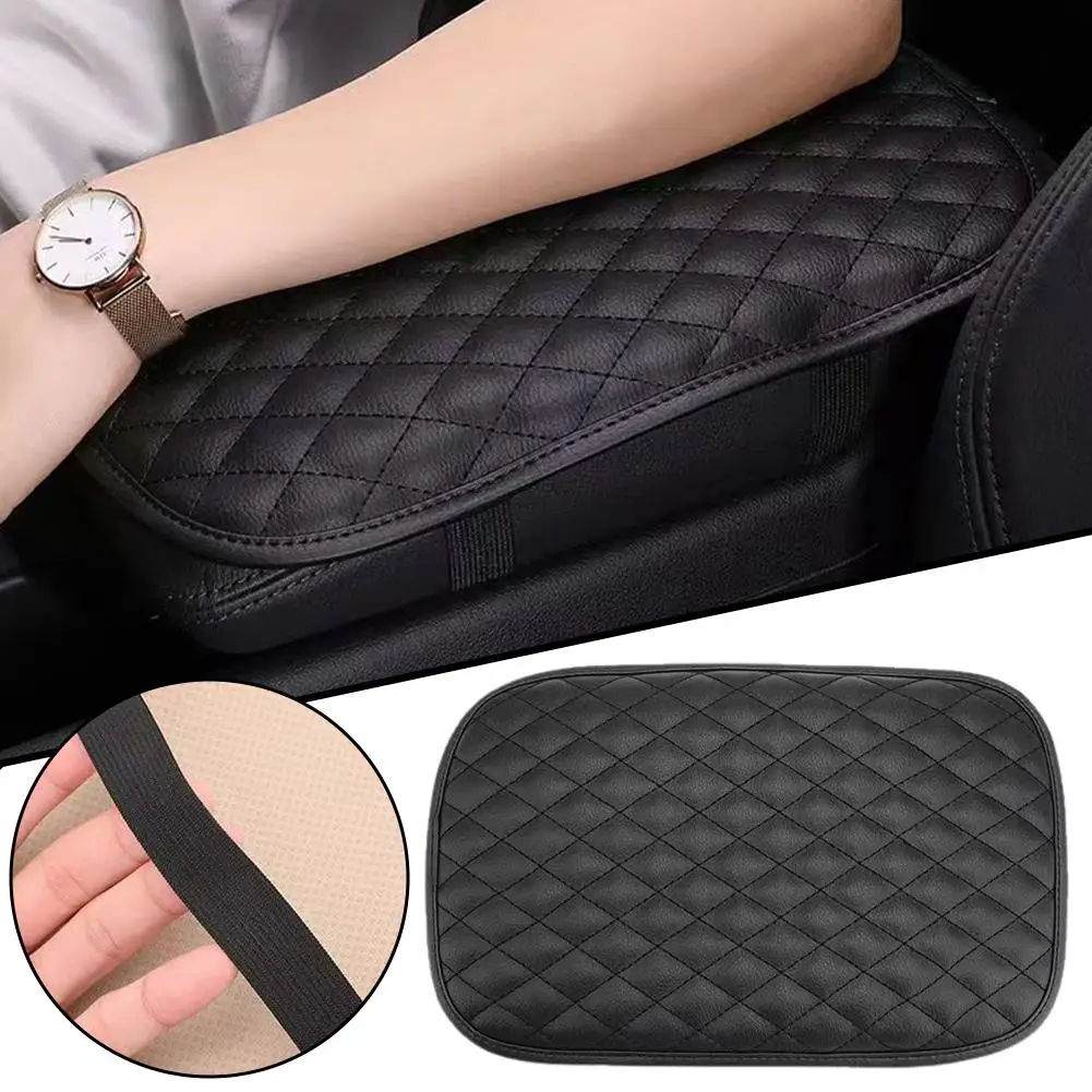 Universal Car Armrest Cover Pad Memory Foam Comfort Cushion for Center Console Interior Protection