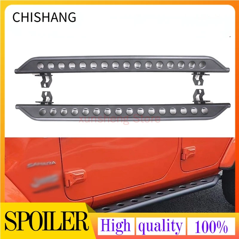 

Fits for Jeep Wrangler JL 4 DOOR 2018-2021 2Pcs left right running board side steps nerf bar car pedal side stairs