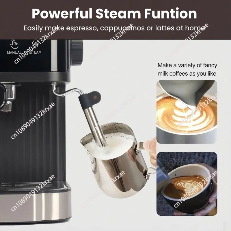 Espresso machine small semi-automatic 20Bar coffee machine for home use Milk froth