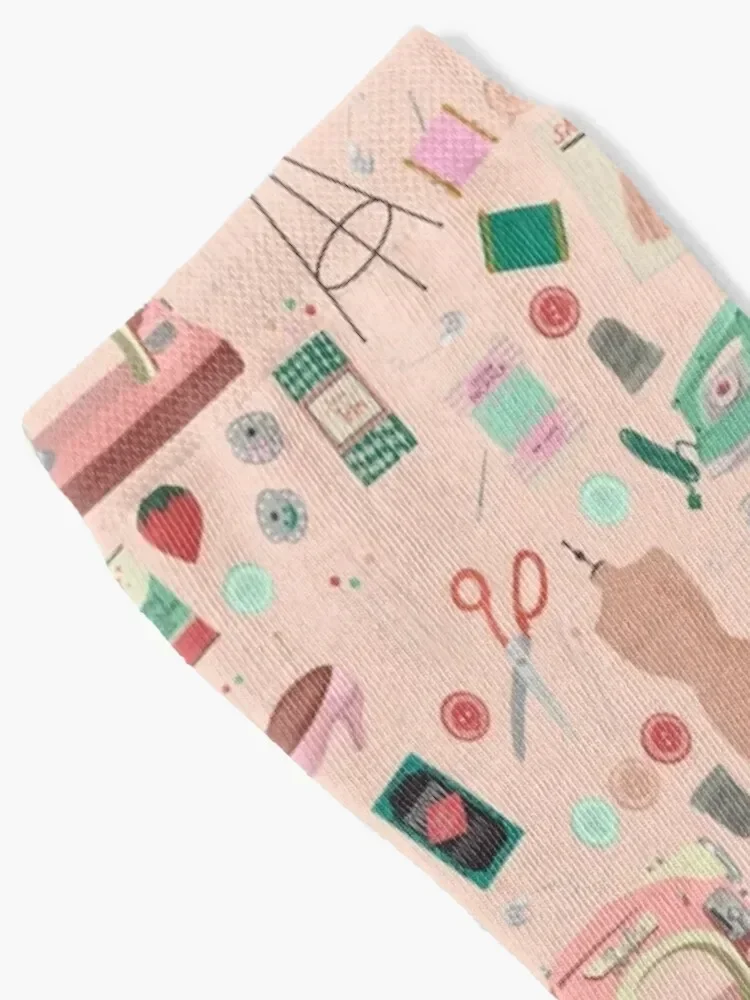 أدوات الخياطة والمفاهيم الجوارب مصمم العلامة التجارية المألوف الملونة المشي لمسافات طويلة الجوارب النسائية الرجال