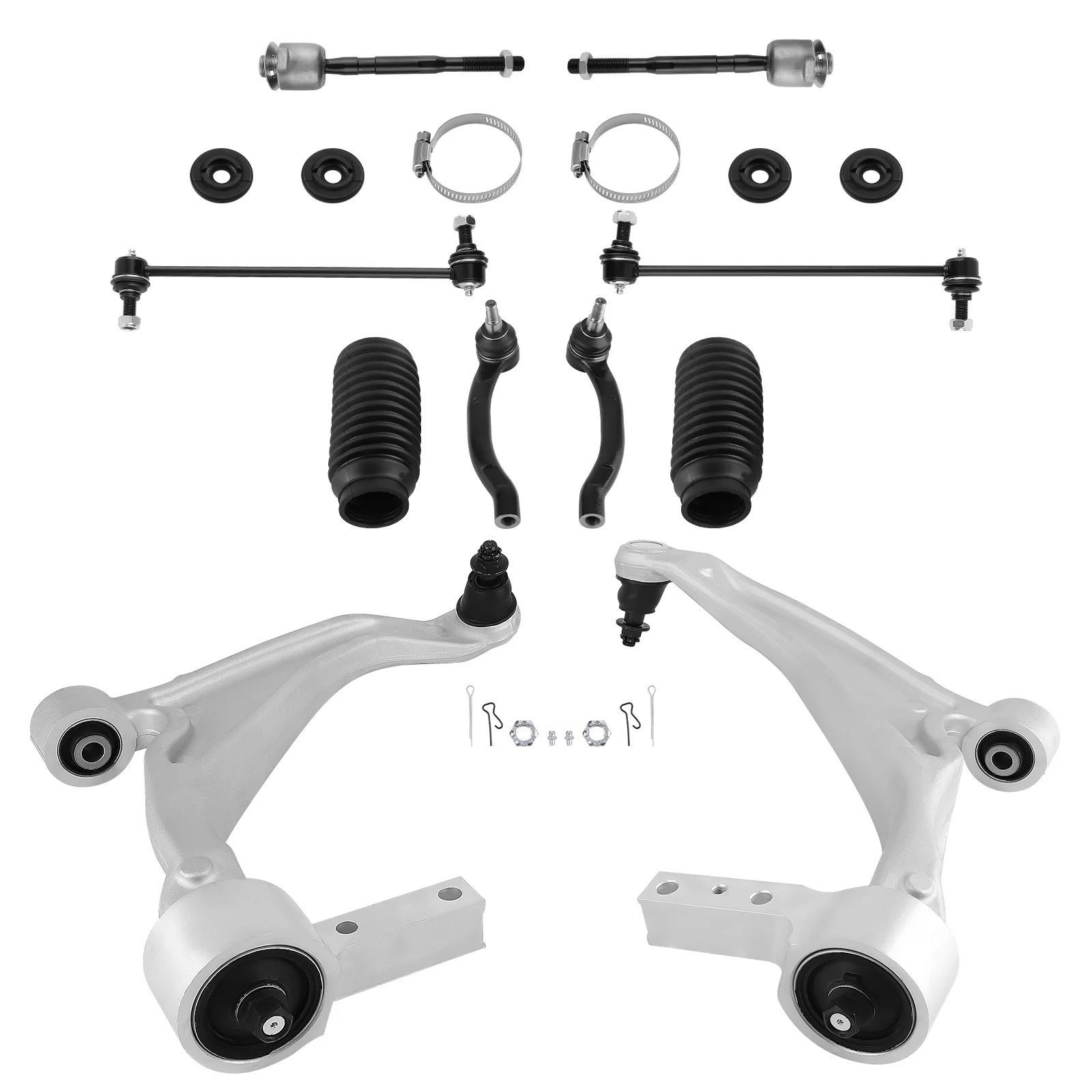 

Передние нижние рычаги, шаровые шарниры, рулевые тяги стабилизатора поперечной устойчивости для Honda Pilot 2009-2015 гг.
