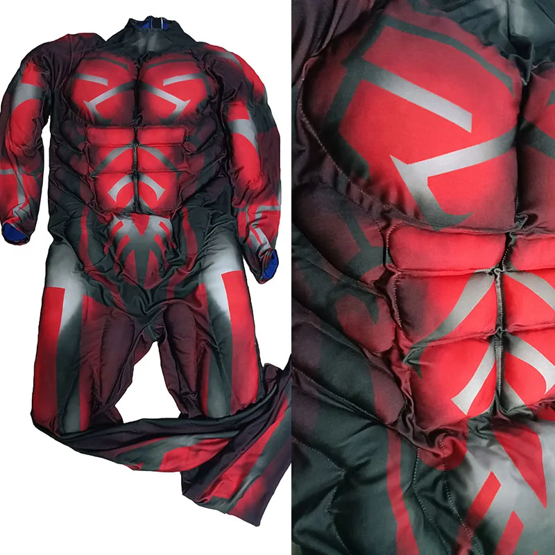 Glowing Dream High Quality Darth Maul Costume With Muscle Fullbody Fake Muscle Suit