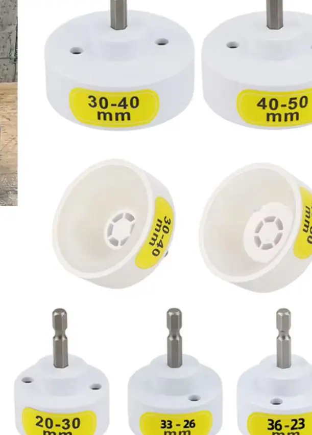 Electric Bottle Capping Head 10-50mm White Plastic Sealing Machine Drill Adapter With 1/4 Inch Hex Shank For Home And Workshop U