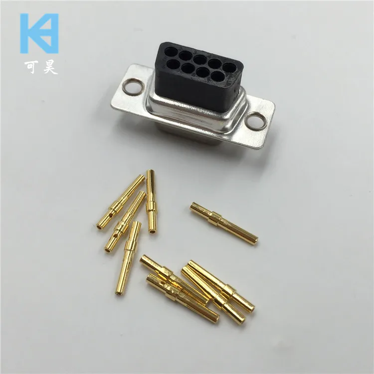 DB9 female cold pressed RS232 connector terminal wiring 9P plug terminal wiring insertion shell serial port d-sub9 core