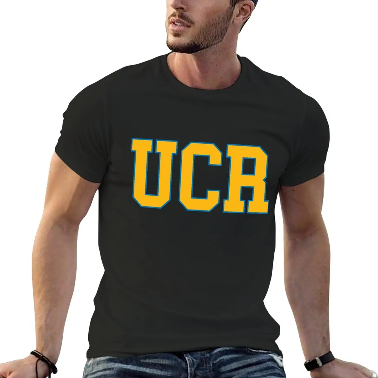 

ucr - college font T-Shirt funny shirt cotton cotton graphic tees mens t shirt graphic
