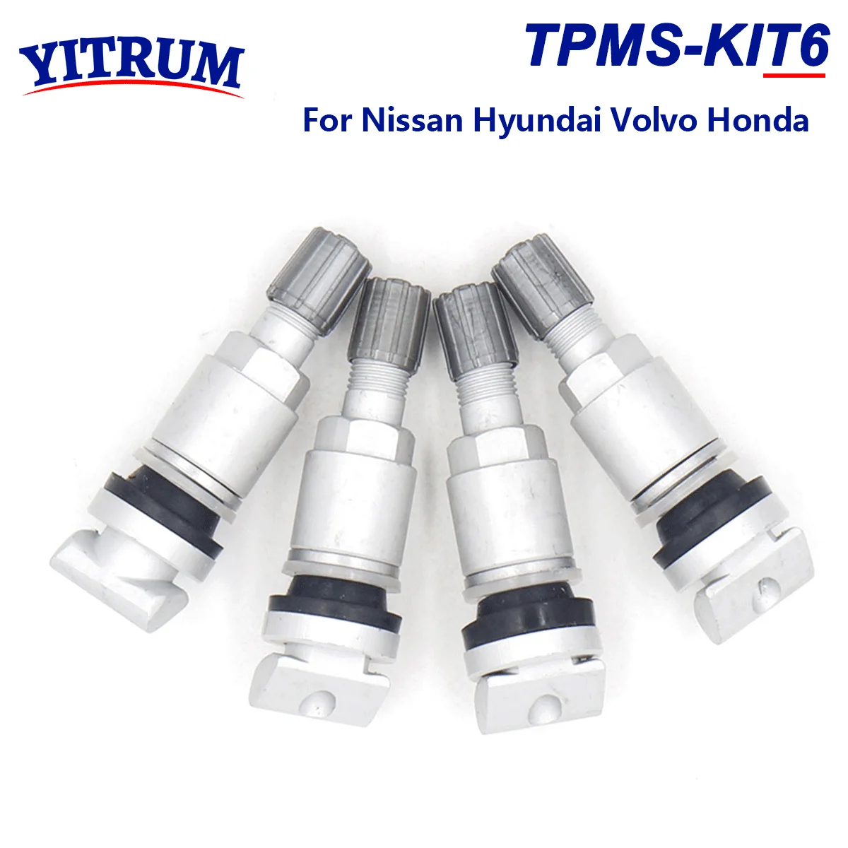 TPMS Tire Pressure Sensor Aluminum Rubber Valve Stem Replacement Repair Kit For Hyundai Kia Honda Nissan BMW GM Chevrolet Buick