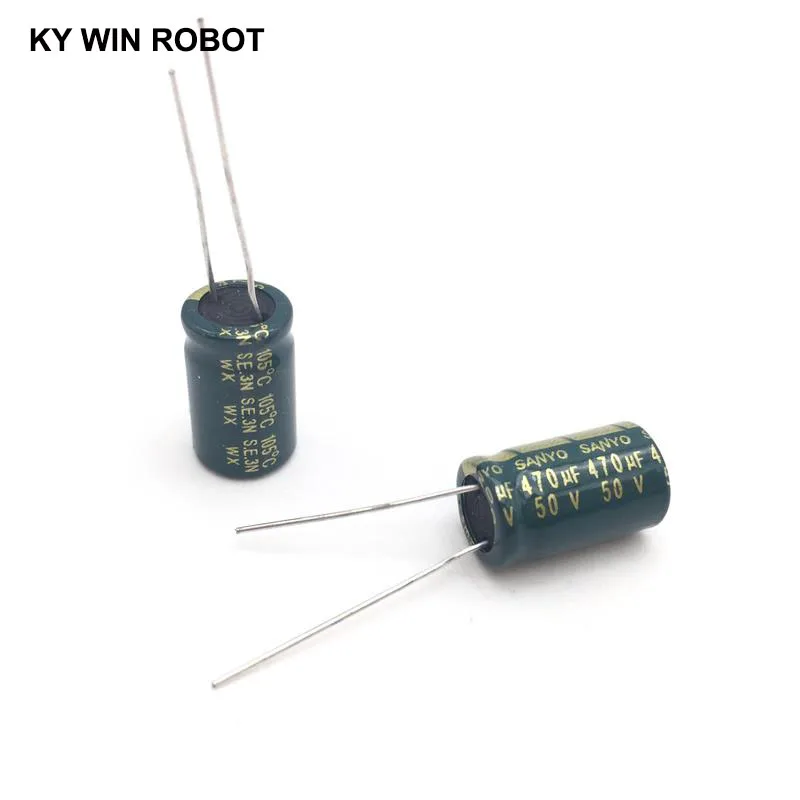 10 Stück Elektrolytkondensatoren 470UF 50V 10x16mm 105C Radial Hochfrequenz-Niedrigwiderstands-Elektrolytkondensator – Detail 3