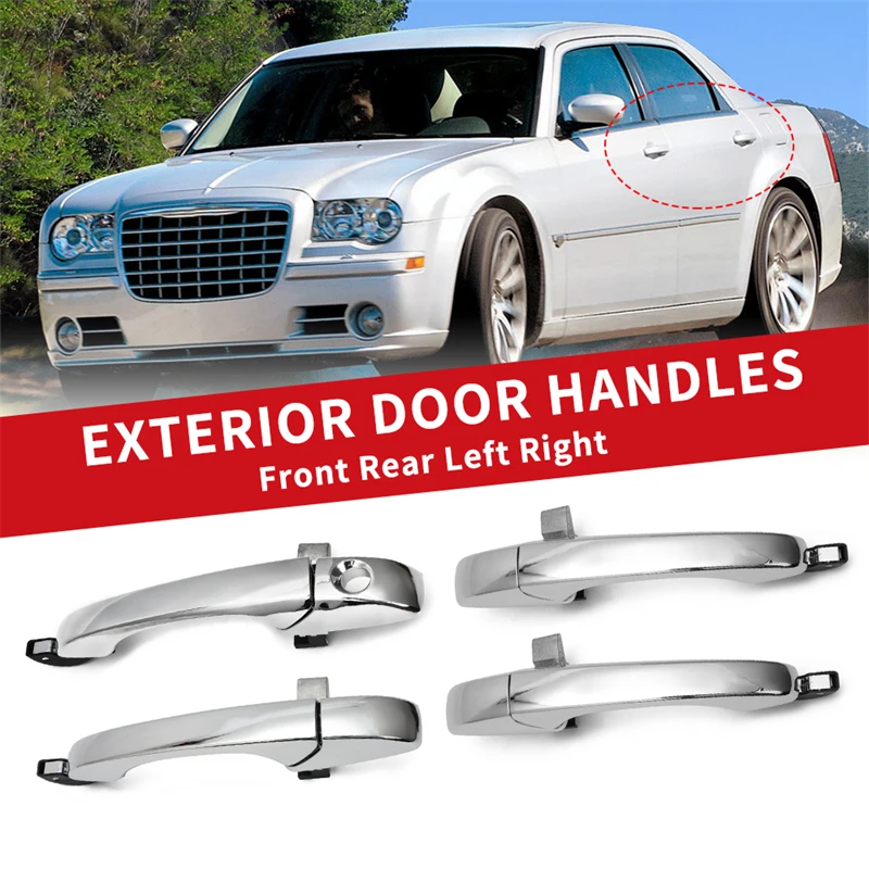 Door Outer Handle Car Front Rear Door Handle For 2005-2010 Chrysler 300C Accessories Dodge Magnum 2005-2008 Replace 5065800AE AG