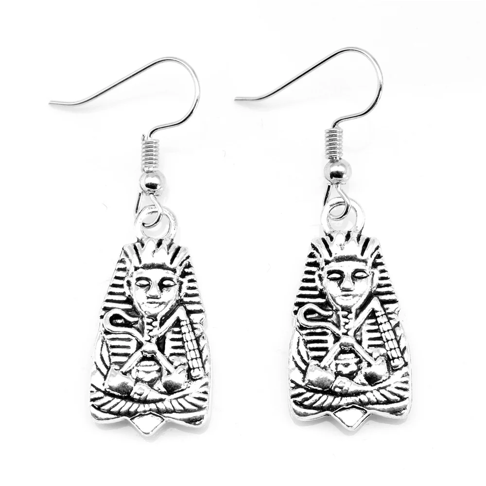 1 Pair Egyptian Pharaoh Earring Craft Jewelry Trendy 14x27mm