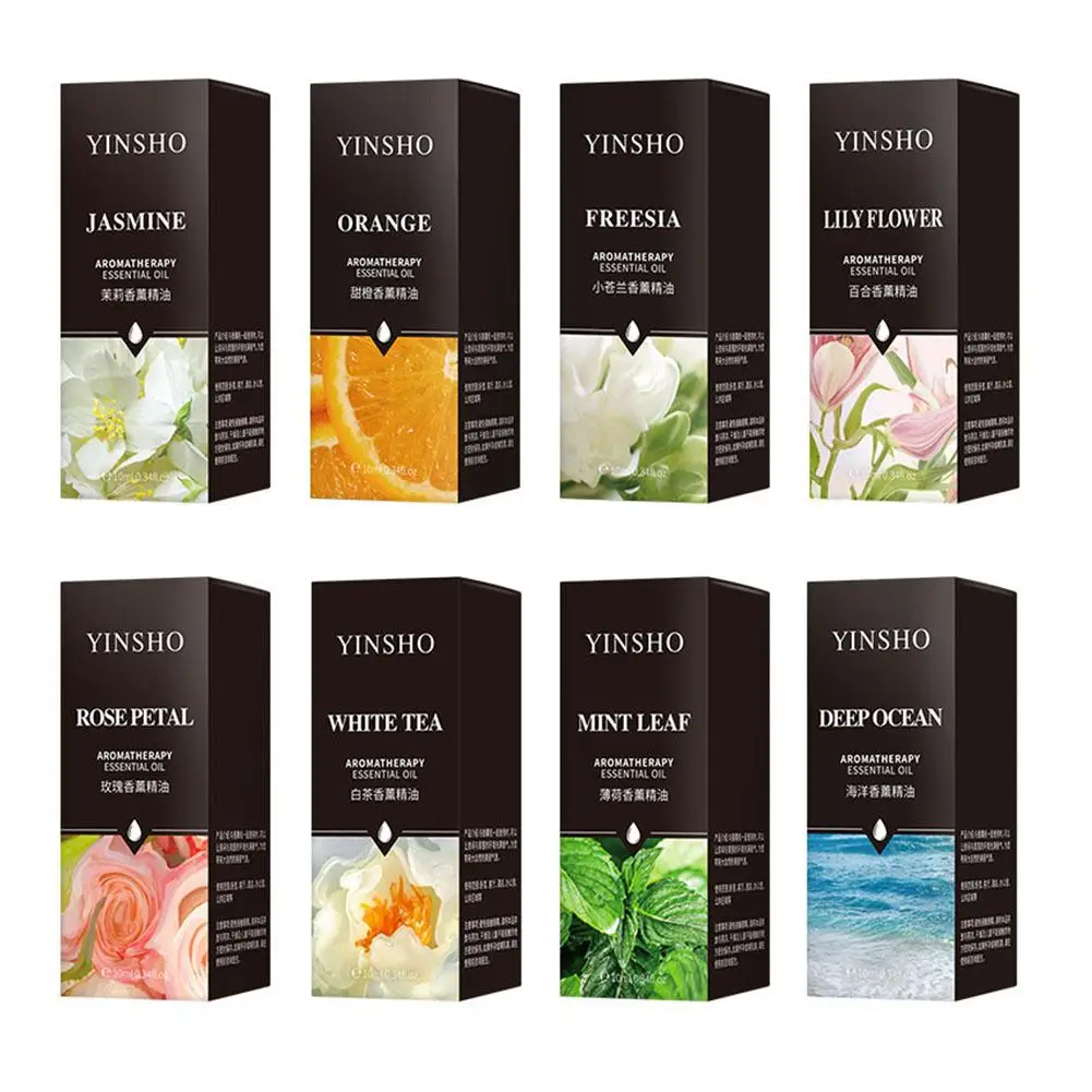 16 نكهة الزيوت الأساسية لناشر رائحة الهواء المرطب المنزل للذوبان في الماء الخزامى الورد الأوكالبتوس الأبيض الخوخ الصيني الاسود 10 مللي #6
