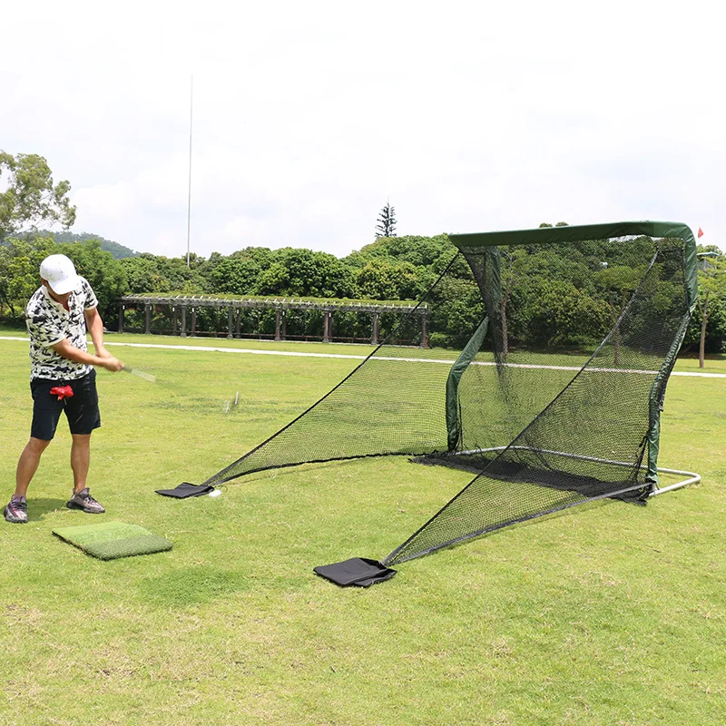 

7ft Ultimate Z-Shape Golf Practice Hitting Net With Side Netting Designed For Golf Enthusiasts Training Aids