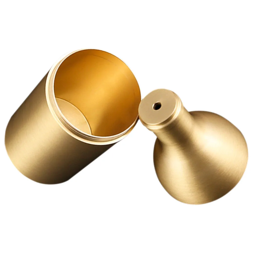 

Stylish Brass Toothpick Dispenser Container with Bottle Opener Space Saving Design for Any Occasion Toothpick Holder Dispenser