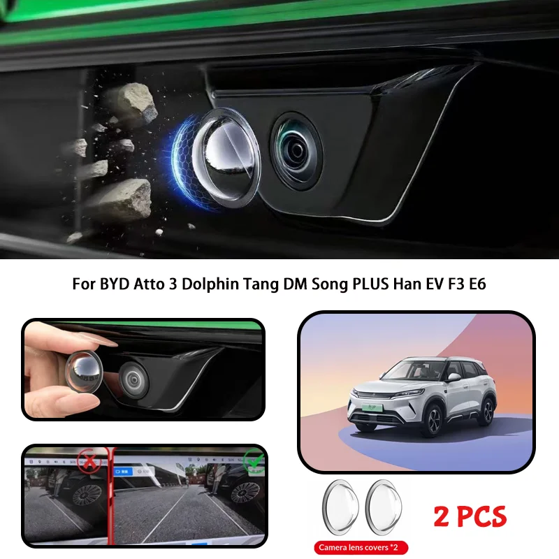 For BYD Atto 3 Dolphin Tang DM Song PLUS Han EV F3 E6 Car camera protective cover lens cover
