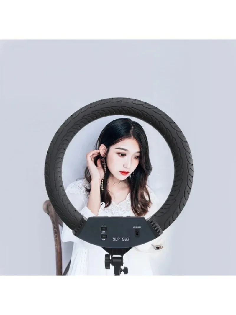 G63 22 inch 56cm 600PCS LEDs 80W LED Ring Light with 3pcs Phone holders 200cm Anti-foldable tripod stand Bag Kit