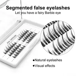 78 Clusters/Box Functional Faux Eyelashes Trendy Eyelash Makeup Unique Natural Little Devil Segmented Eyelash Makeup Tools