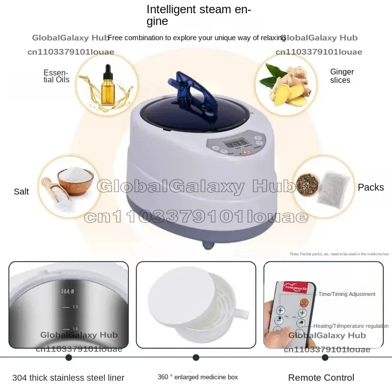 スチーム発生器-220v-110v-eu-usプラグ-1000w-アップグレード容量-2l-家庭用スチーマーポット-サウナ水蒸気用