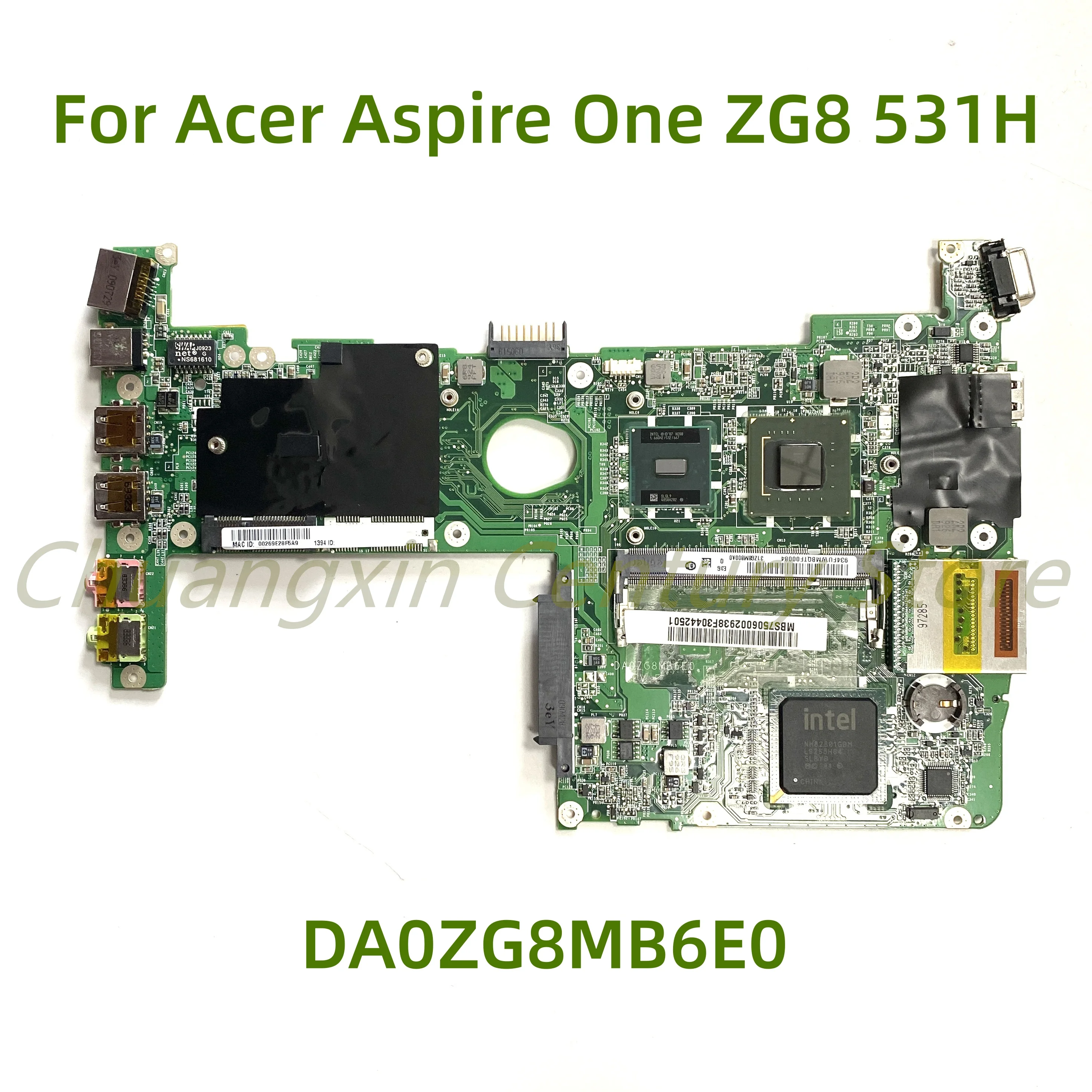 

Подходит для ноутбука Acer Aspire One ZG8 531H, материнская плата DA0ZG8MB6E0 с N280 100% протестирована, полностью работает