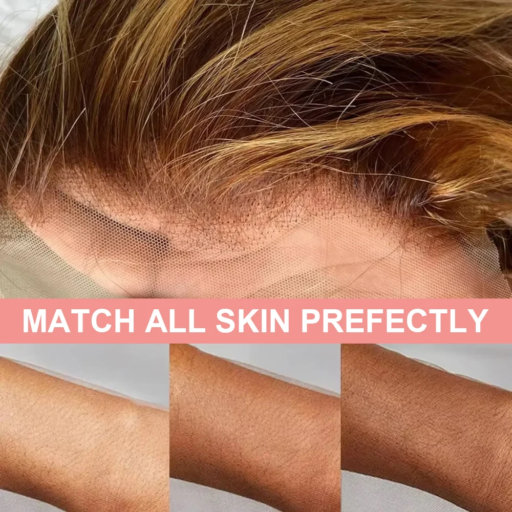 4/27 تسليط الضوء على شعر مستعار شعر الإنسان الجسم موجة الملونة شقراء HD 13x6 الدانتيل الجبهة باروكة من شعر طبيعي للنساء قبل قطعها الدانتيل شعر مستعار أمامي