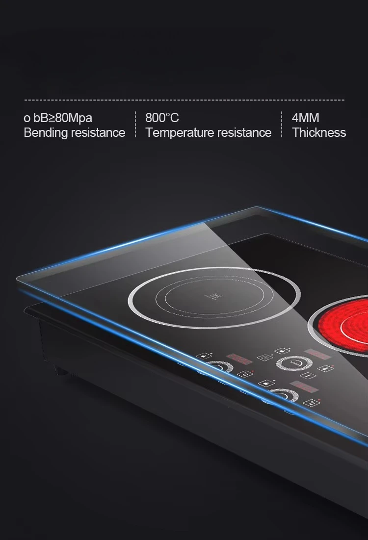 Placas de cocción de inducción con control táctil, estufa integrada de 3 quemadores con certificado CB para el mercado asiático