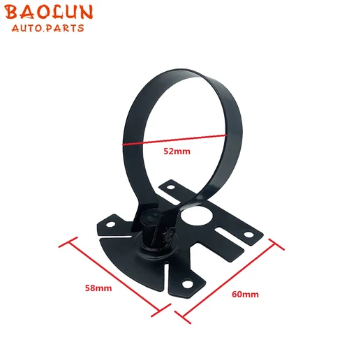 BAOLUN-soporte de montaje de cápsula de medidor de calibre de Metal, soporte giratorio ajustable para coche, 2 '', 52mm