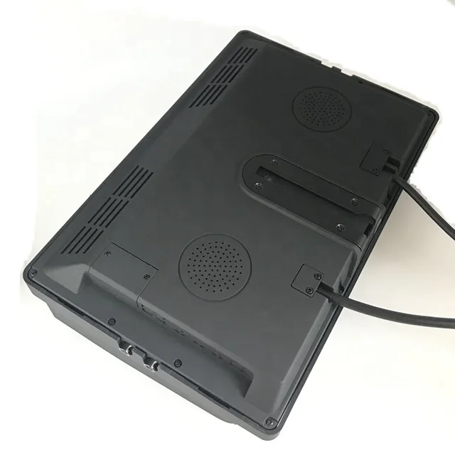 PC 10.1 inch Auto VGA 1024X600IPS Display CCTV Scherm met VGA en AV-ingang Desktop Hoofdsteun LCD Computer