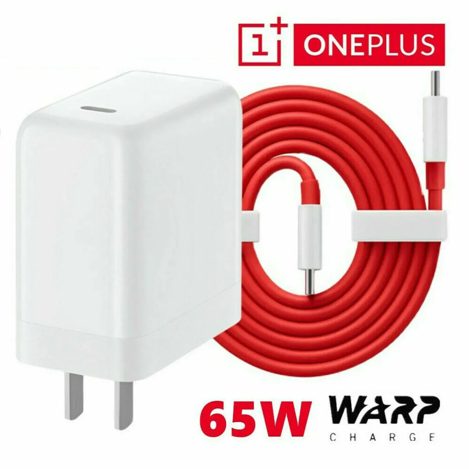 65W Warp Charge Power Adapter with Type-C Cable