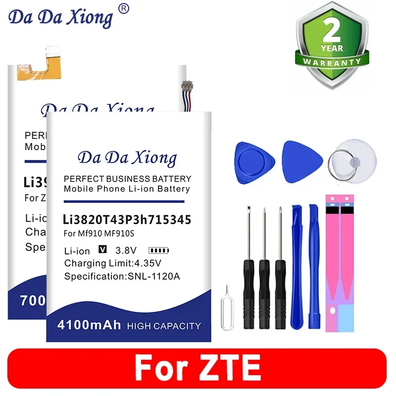 Battery For ZTE Blade AXON Red A2 A3 X3S L4 A5 L2 V7 L8 9 S Z17S Fle A610 Magic6 Nx669J MF910 A2019 NX659J NX609J Pro Plus Lite