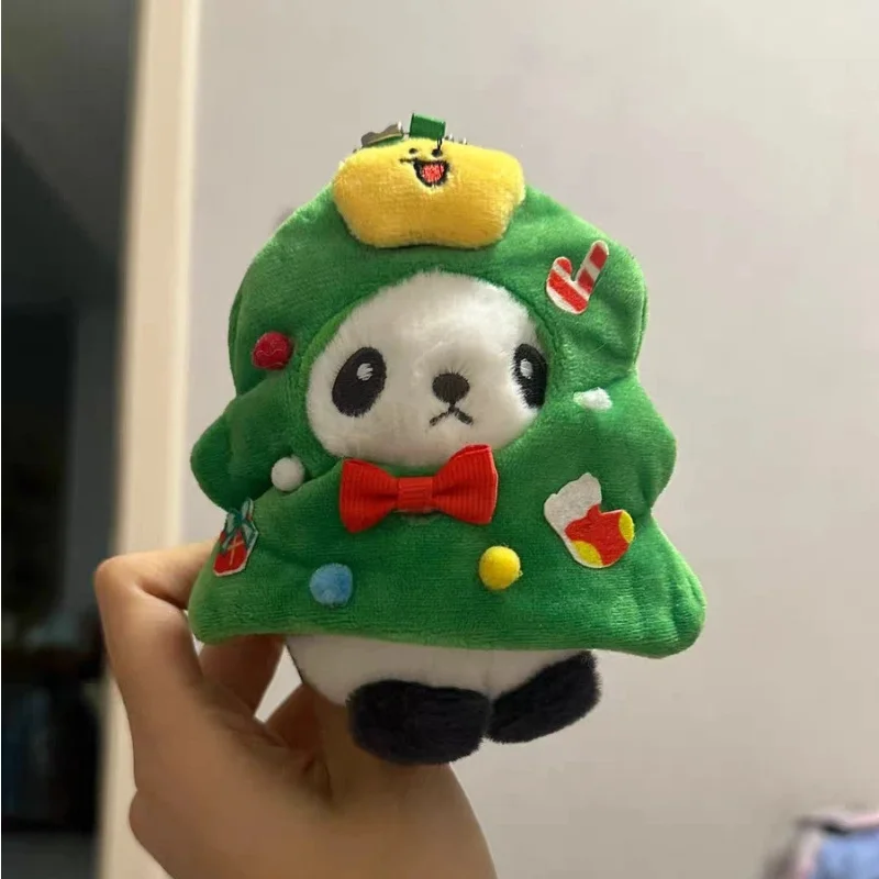 Simpatico cappello da orata di mare Copritesta di panda Portachiavi in peluche Albero di Natale Peluche Zaino Ciondolo in peluche Simpatico regalo di Natale
