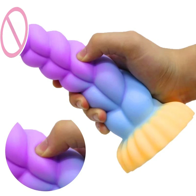 Huge Dragon Monster Dildo Penis Anal Plug Colorful Sex Toy Adult G/P Spot Stimulator Vaginal/Anus Massage Butt for Women Men