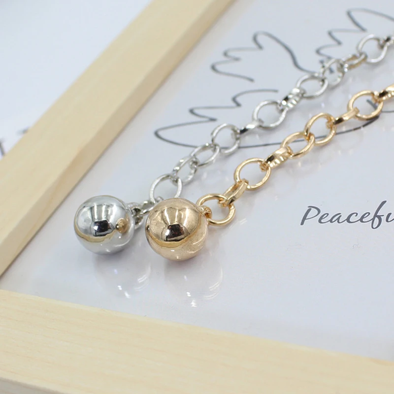 Women's Adjustable Gold & Silver Metal Balls Waist Chain