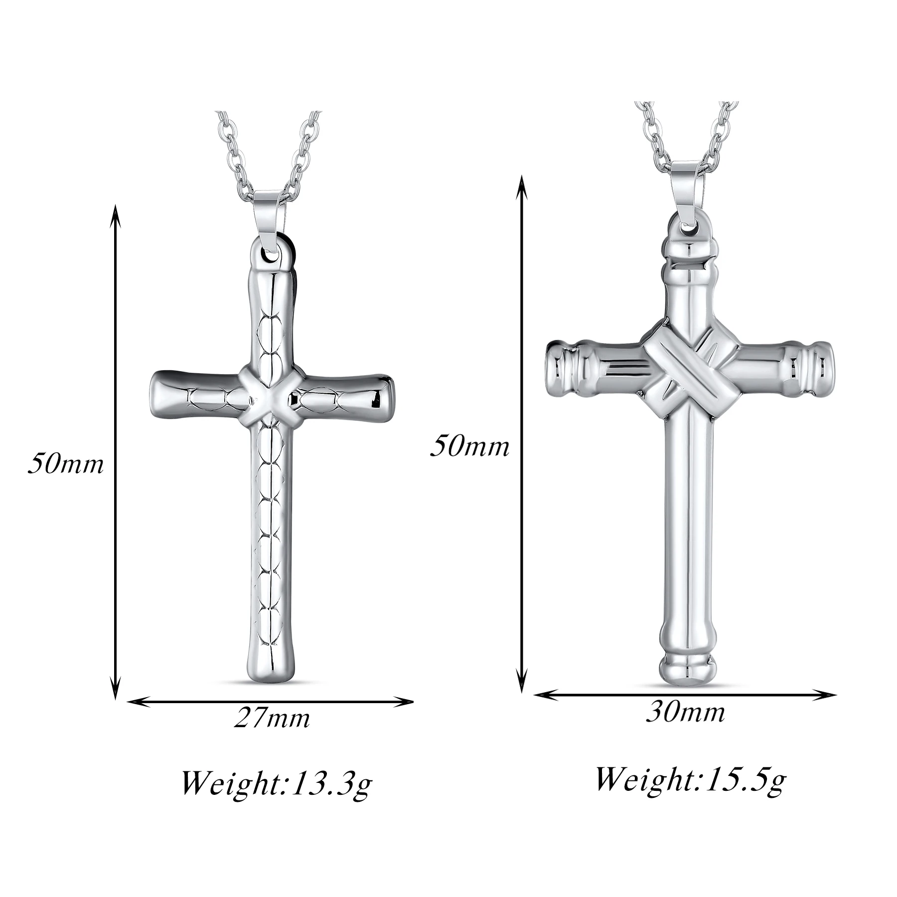 Edelstahl Vintage Christliches Kreuz Urnen-Halskette für Einäscherungsasche, Andenken-Schmuck, Asche-Gedenk-Anhänger mit 20-Zoll-Kette – Detail 1