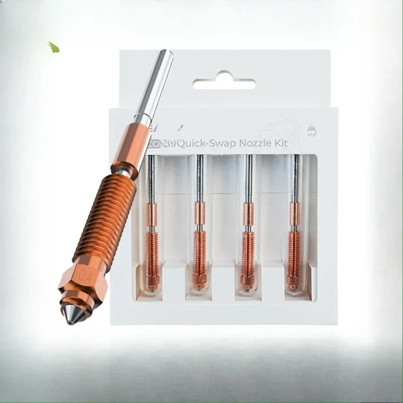 Creality K1C/K1 Max/K1SE Nozzles 4 PCS Quick-Swap Nozzle Kit High Speed Tri-Metal Steel-Tipped Copper and Titanium Alloy Nozzles