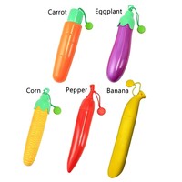 Portable Folding Umbrella Compact Size Manual Open Sun-Protective Umbrella Durable 8 Ribs Design Fruits Umbrella