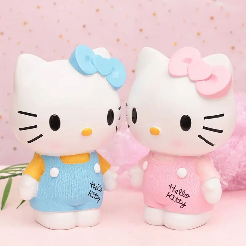 Hello Kitty Spaarpot Creatieve Spaarpot Kawayi Mode Pvc Pop Geld Veilig Money Saving Box Coin Bank Kids Meisjes speelgoed Gift