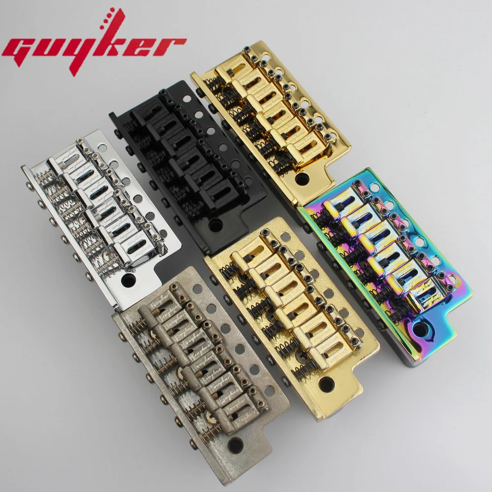 GUYKER Tremolo Bridge Selles en acier courbé vintage pour guitare électrique ST disponible en six couleurs