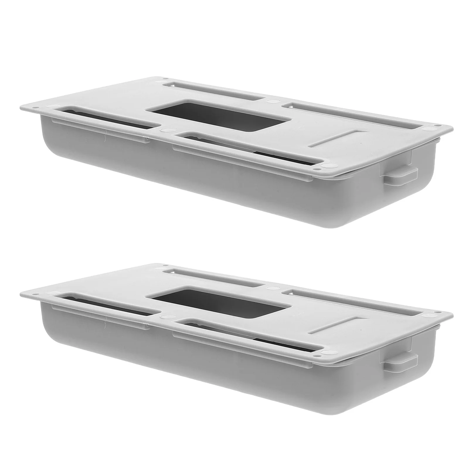 

2Pcs Under Desk Storage Box Versatile Usage Mini Drawer for Desk Peel and Stick Cabinet Drawers Under Table Organizer