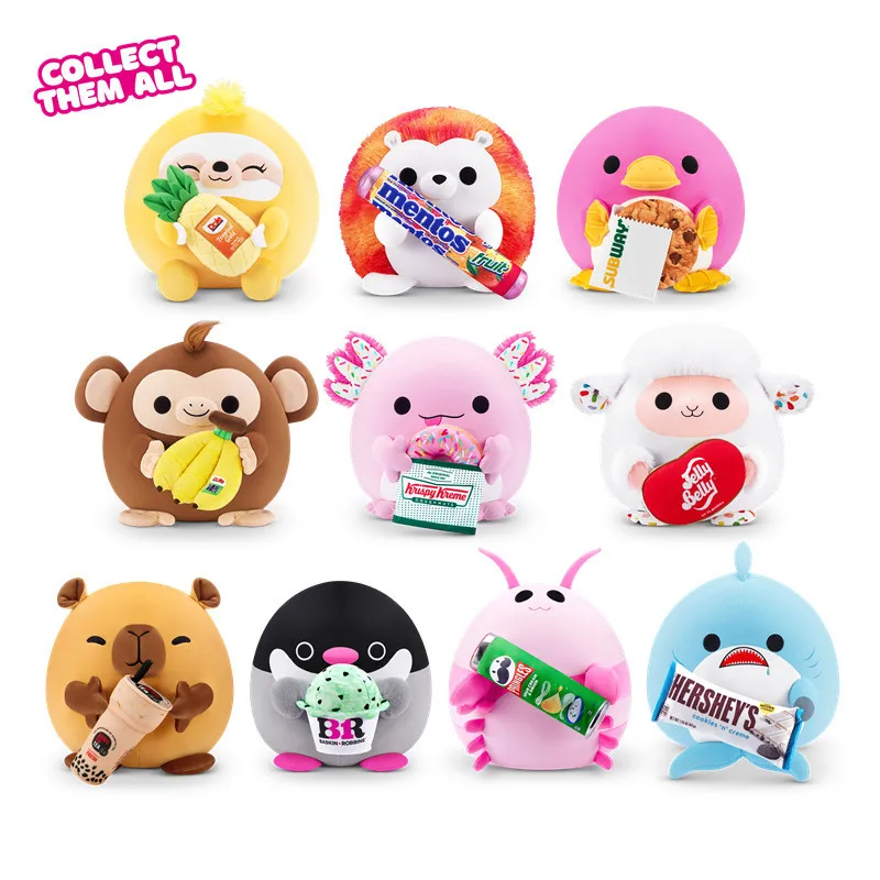 Zuru Mini Brands Surprise Box Toys Action Figures Plush Blind Box Ball Greedy Friend Hug Egg Mystery Box Birthday Gift for Kids