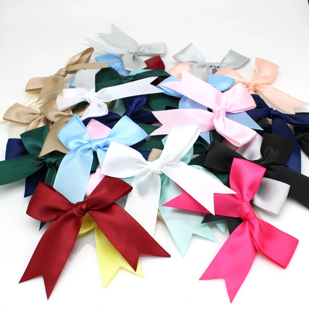 30 Stück/Set 85mm Schleifenbänder Rosa Weiße Blumen-Geschenkschleifen Hochzeitsdekoration DIY Geburtstags- und Backdekoration – Detail 1