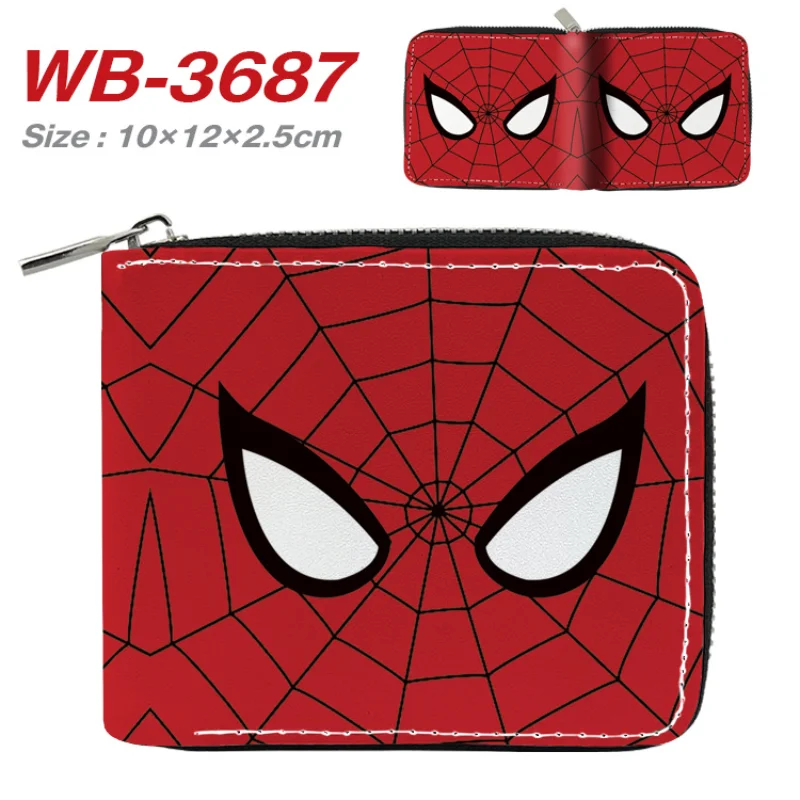 Portafoglio Marvel Cartoon Captain America Deadpool Thor Iron Man Spiderman The Hulk Cosplay borsa corta con tasca portamonete regalo per bambini