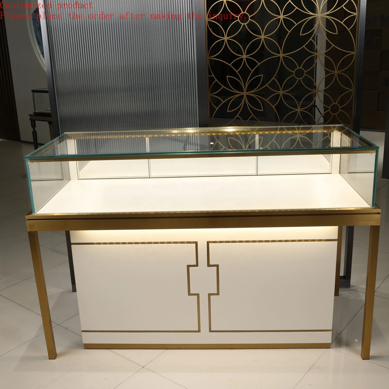 

Custom.Hot Selling Fancy Store Luxury Jewelry Showcase Interior Design Ideas Low Price Jewellery Shop