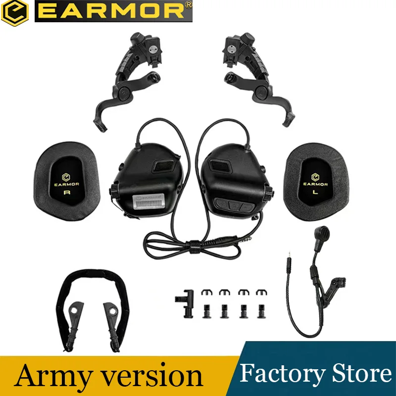 EARMOR ME7 MARK3 MilPro military standard headphones tactical helmet communication earmuffs active shooting earmuffs