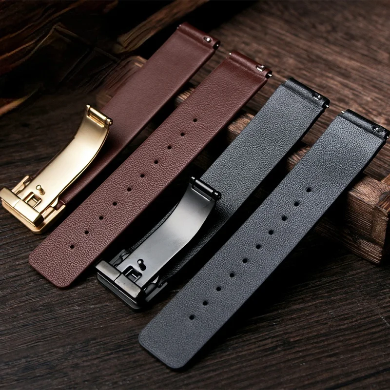 Genuine Leather Watch Band for Huawei B6 B2 B3 B5 Smart Bracelet Men\'s Bracelet Women\'s Quick Release Replacement Soft Wristband