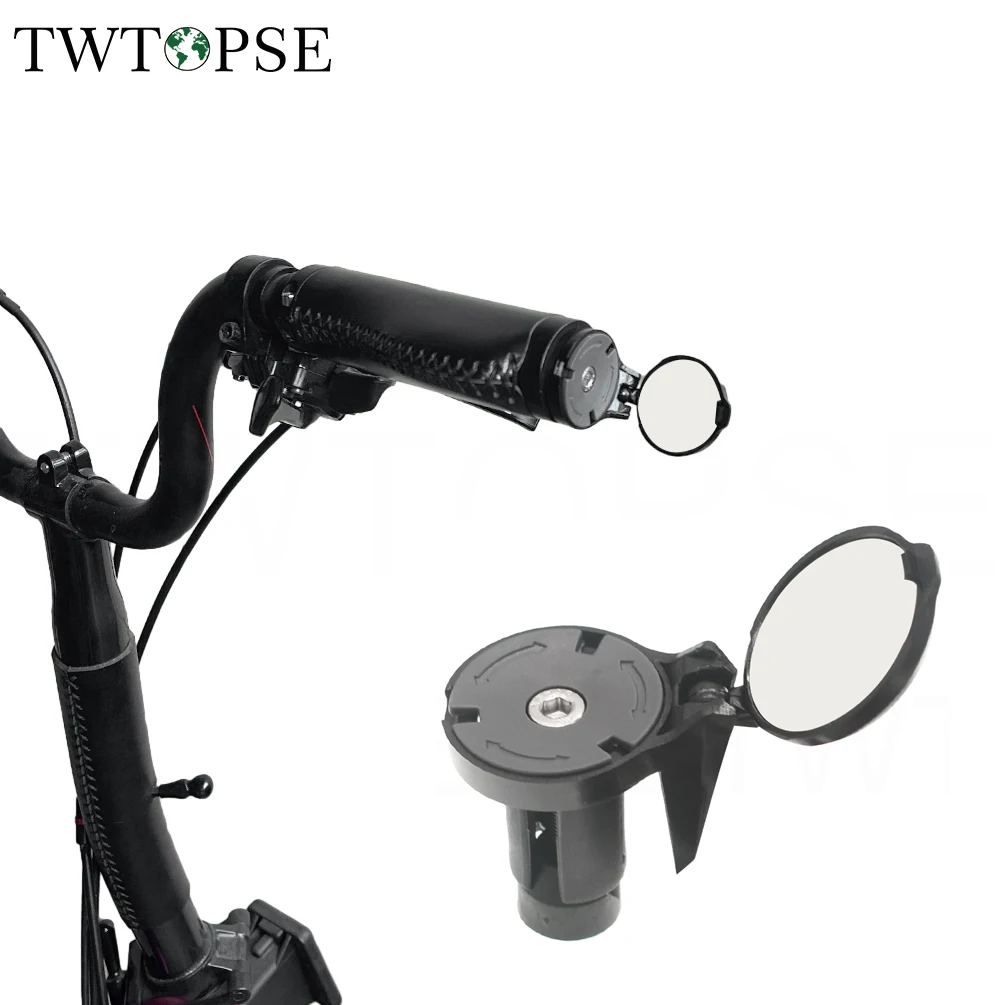 TWTOPSE Cycling Bike Bicycle Mirrors For Brompton Filding Bike Aline Cline Pline Premium Rearview Safe Steering Mirror Accessory