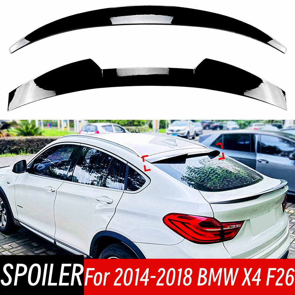 

Для 2014 2015 2016 2017 2018 BMW X4 F26 задняя крышка багажника заднее окно черный карбоновый спойлер крылья автомобиля внешняя тюнинговые аксессуары