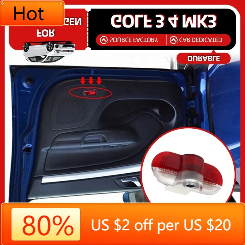 

GOLF 4 5 6 7 For VW VOLKSWAGEN 2026 New Key Case 2Pcs For Volkswagen VW GOLF 3 4 MK3 MK4 Jetta Beetle Bora Caddy Touran LED Car