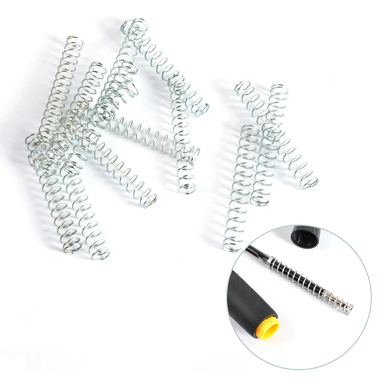 10-50pcs OD 4/4.3/4.5mm Ballpoint Pen Spring Small Elongated Compression Spring Galvanized Wire Diameter 0.4mm Length 18-30mm